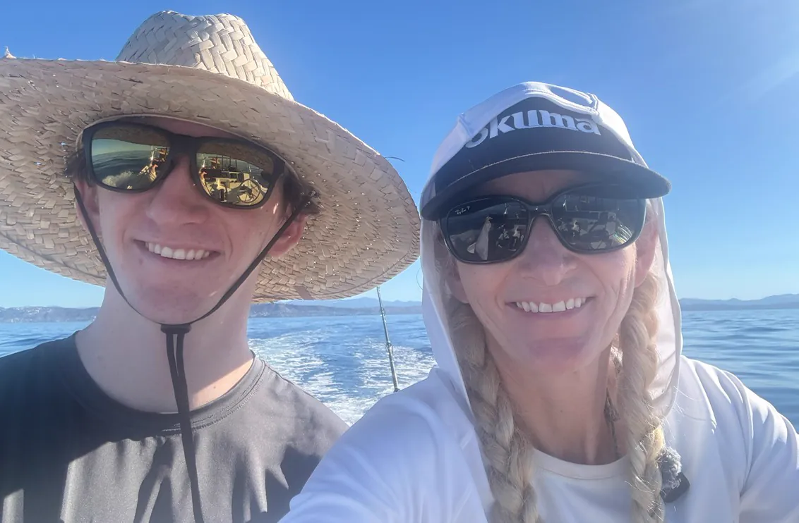 Ericka smiling aboard GrayLITE offshore